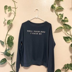 tell your dog I said hi pullover